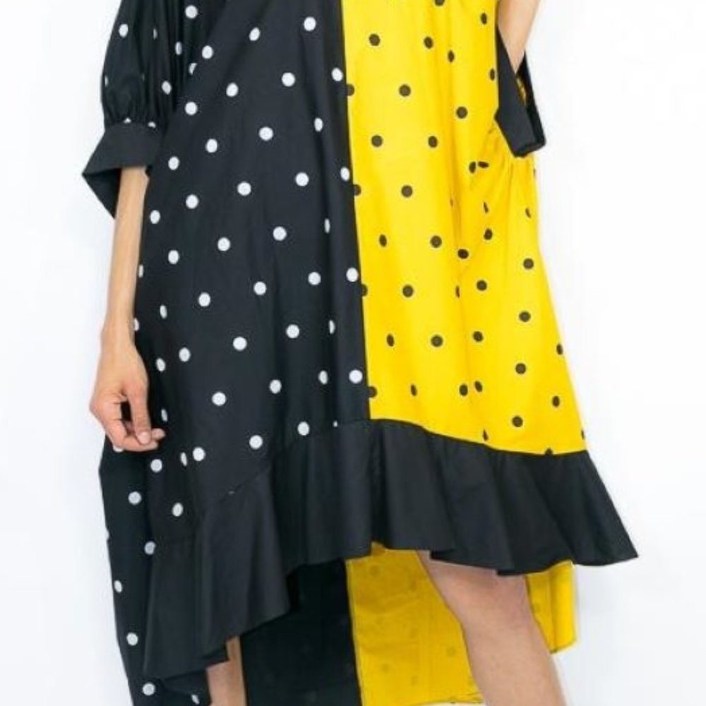 SOLD SOLD🛍🛍🛍Polka Dot High/Low Dress - Picture 2 of 6